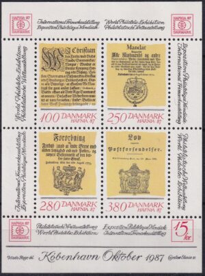 Danmark Frimærker miniark 1987