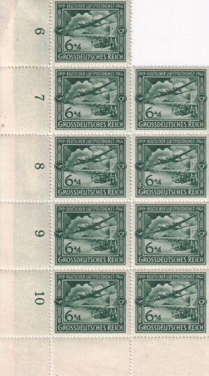 Det Tyske Rige arkrester Frimærker