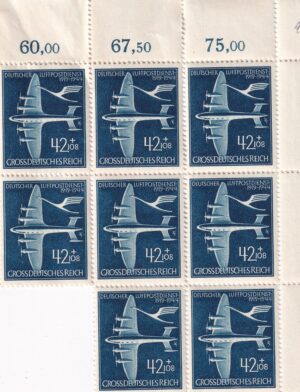 Det Tyske Rige arkrester Frimærker