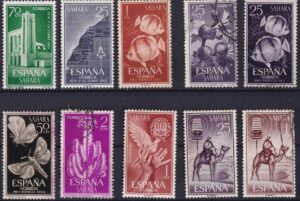 Spansk Sahara Frimærker Diverse