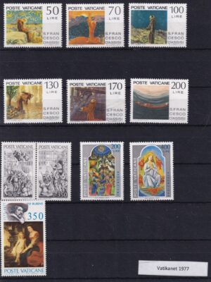 Vatikanet 1977 Frimærker Diverse