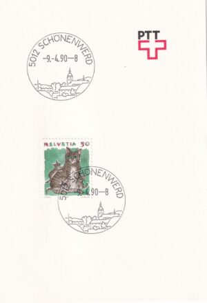 Schweiz Frimærke kort