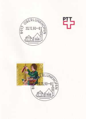 Schweiz Frimærke kort