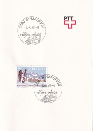 Schweiz Frimærke kort