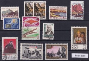 Sovjet Frimærker Diverse 1968