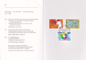 Schweiz Frimærker Diverse FDC