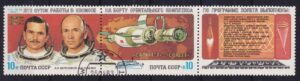 Sovjet Frimærker 1983 Space Research by "Salyut-7" - "Soyuz-T"