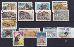 Kirgisistan Stamp Frimærker Diverse