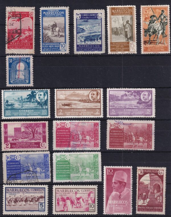 Spansk Marokko Stamp Frimærke
