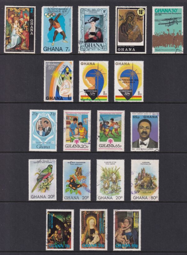 Ghana Stamp Frimærke Diverse