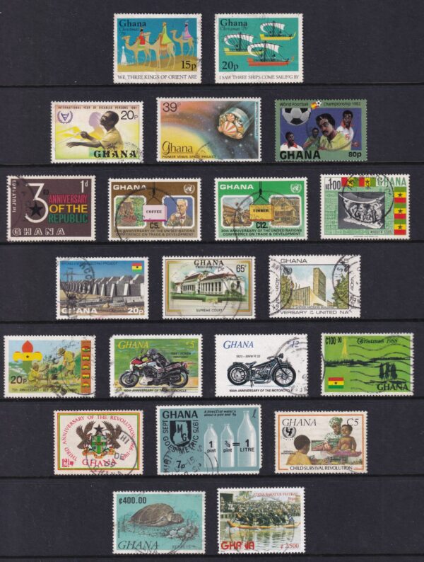 Ghana Stamp Frimærke Diverse