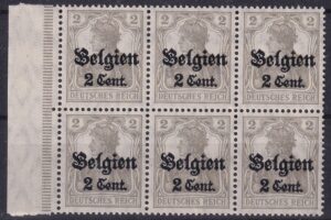 Tysk besættelse af Belgien under 1. verdenskrig Stamp Frimærke