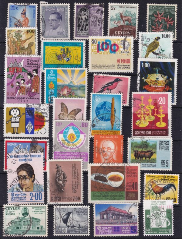 Ceylon Sri Lanka Stamp Frimærker Diverse