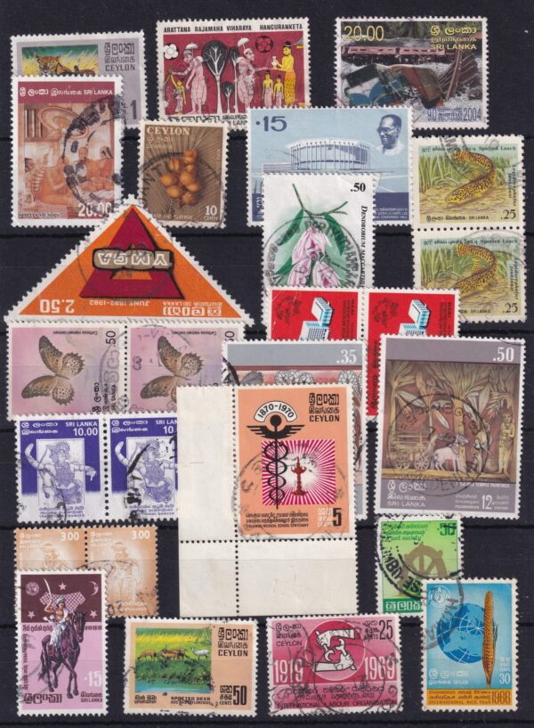 Ceylon Sri Lanka Stamp Frimærker Diverse