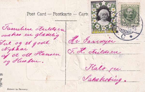 Danmark Julekort Frimærker Stamp - Image 2