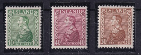 Island 1937 The 25th Anniversary of the Reign of Christian X