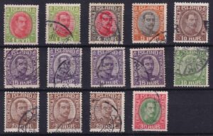 Island Christian X Stamp Frimærker