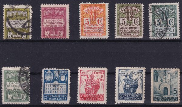 Spanien Barcelona Stamp Frimærke