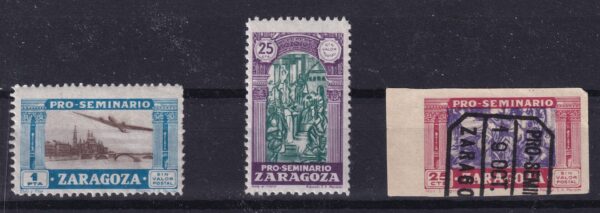 Spanien Zaragoza Stamp Frimærke