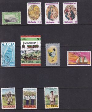 St Lucia diverse Stamp frimærker