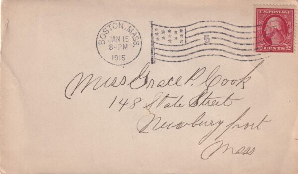 USA Brev Stamp Frimærke 1915