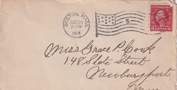 USA Brev Stamp Frimærke 1914