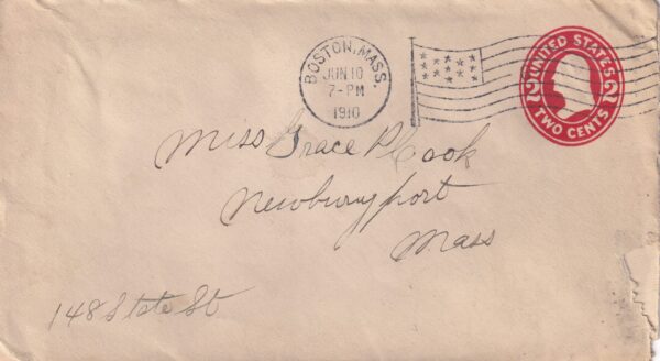 USA Brev Stamp Frimærke 1910