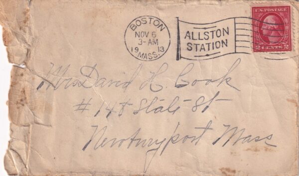USA Brev Stamp Frimærke 1913