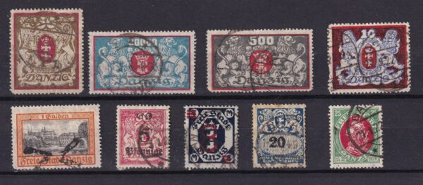 Danzig Stamp Frimærker Diverse