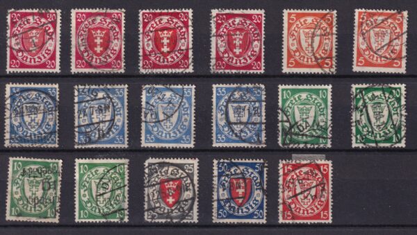 Danzig Stamp Frimærker Diverse