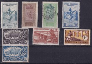 Fransk Vest Afrika Stamp Frimærke