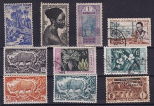 Fransk Vest Afrika Stamp Frimærke