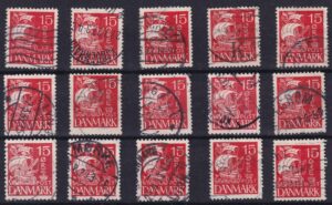 Danmark Stamp Frimærker dubletter