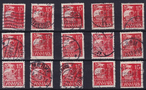 Danmark Stamp Frimærker dubletter