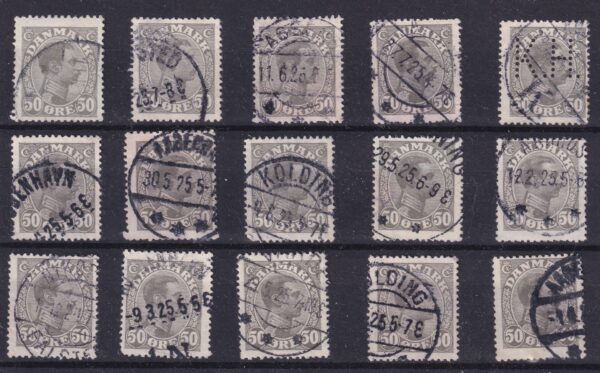 Danmark Stamp Frimærker dubletter