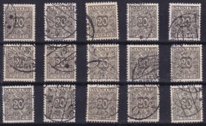 Danmark Stamp Frimærker dubletter