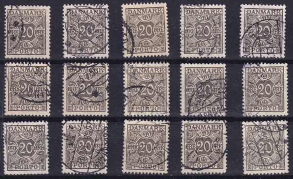 Danmark Stamp Frimærker dubletter