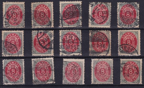 Danmark Stamp Frimærker dubletter