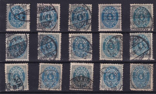 Danmark Stamp Frimærker dubletter