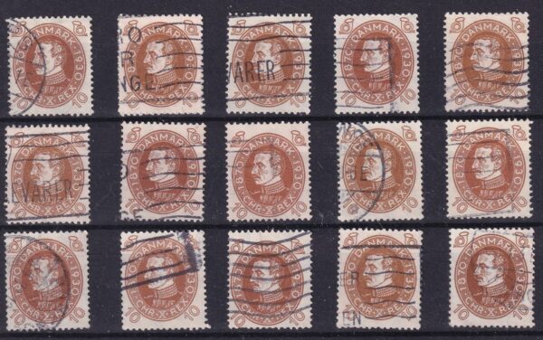 Danmark Stamp Frimærker dubletter