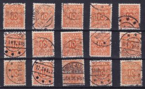 Danmark Stamp Frimærker dubletter