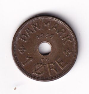 Mønt Danmark 1 øre 1934
