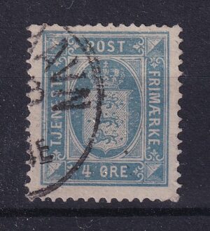 Danmark – 4 Øre Våbentype – Klassisk ældre udgave