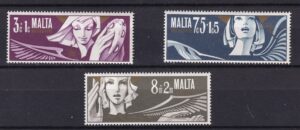Malta 1972 – Milied (Jul) – komplet semi-postal sæt