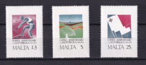 Malta 1975 – 1-års jubilæum for Republikken Malta