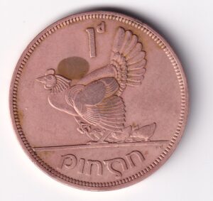 Mønt Irland 1 Pingin 1946