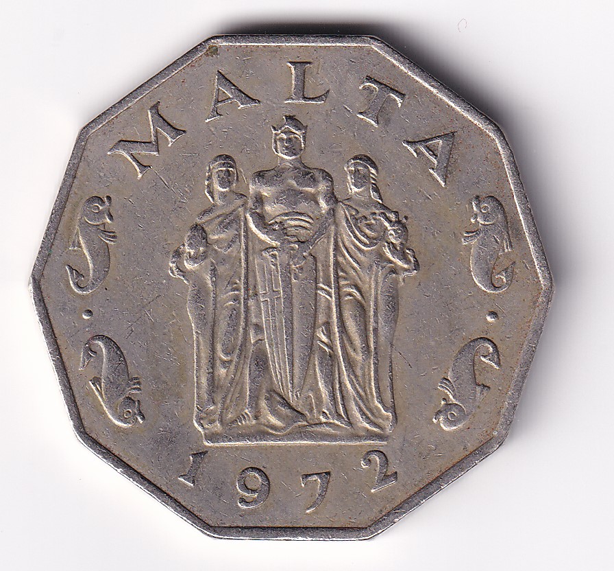 Mønt Malta 50 Centes 1972 - Billede 2