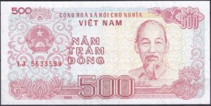 Vietnam 500 Dong 1988 – P-105 – Ubrugt (UNC)