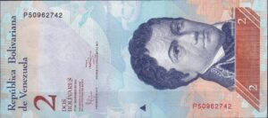 Venezuela 2 Bolívares 2012 – P-89 – Ubrugt (UNC)
