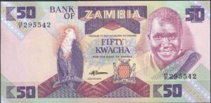 Zambia 50 Kwacha – P-32 – Ubrugt (UNC)